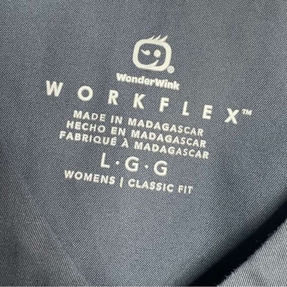 5 for $25🔥Wonder Wink WorkFlex Grey Scrub Top Large - Picture 3 of 5